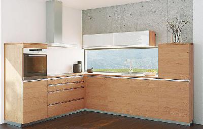 Muebles a Medida - Cocina moderna de haya (Mod  17  )