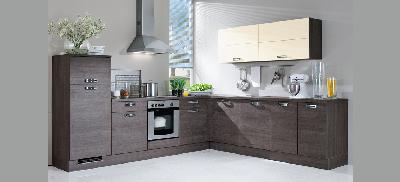 Muebles a Medida - Mueble de cocina en roble en L (Mod 25)