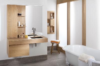 Muebles a medida para Vanitory en roble natural ( Mod 11 )